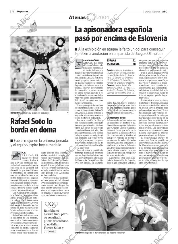 ABC MADRID 21-08-2004 página 78
