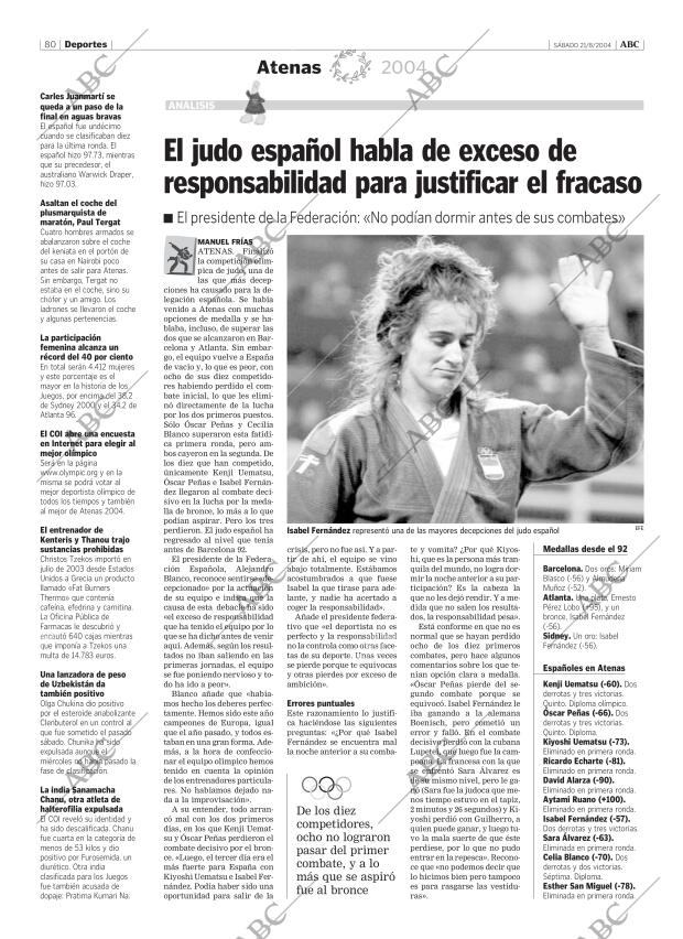 ABC MADRID 21-08-2004 página 80