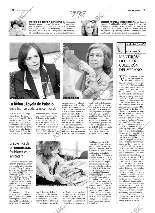 ABC MADRID 21-08-2004 página 91
