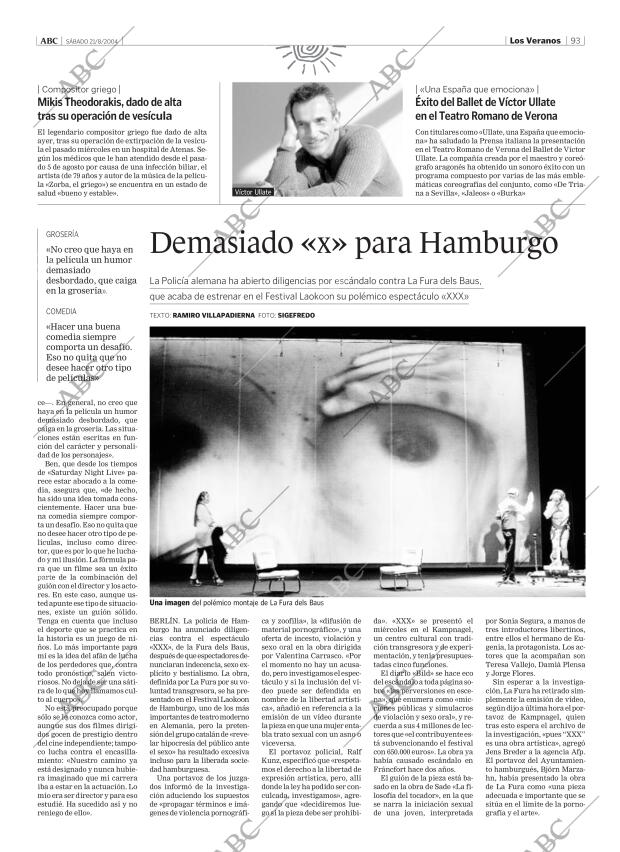 ABC MADRID 21-08-2004 página 93