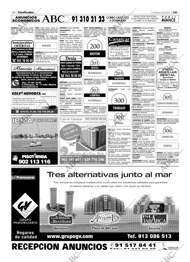 ABC MADRID 22-08-2004 página 84
