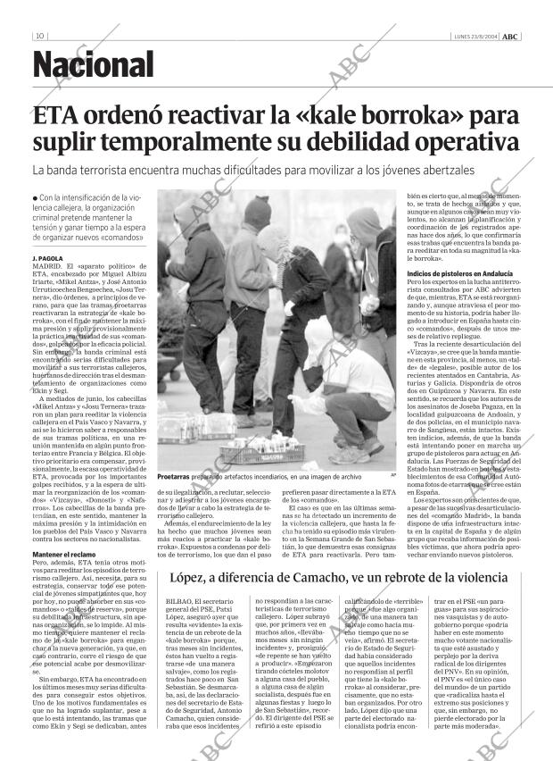 ABC MADRID 23-08-2004 página 10