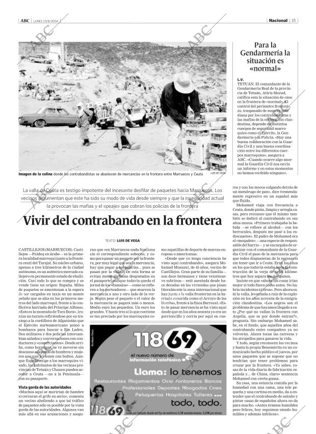ABC MADRID 23-08-2004 página 15