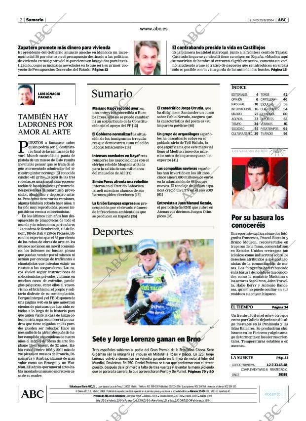ABC MADRID 23-08-2004 página 2