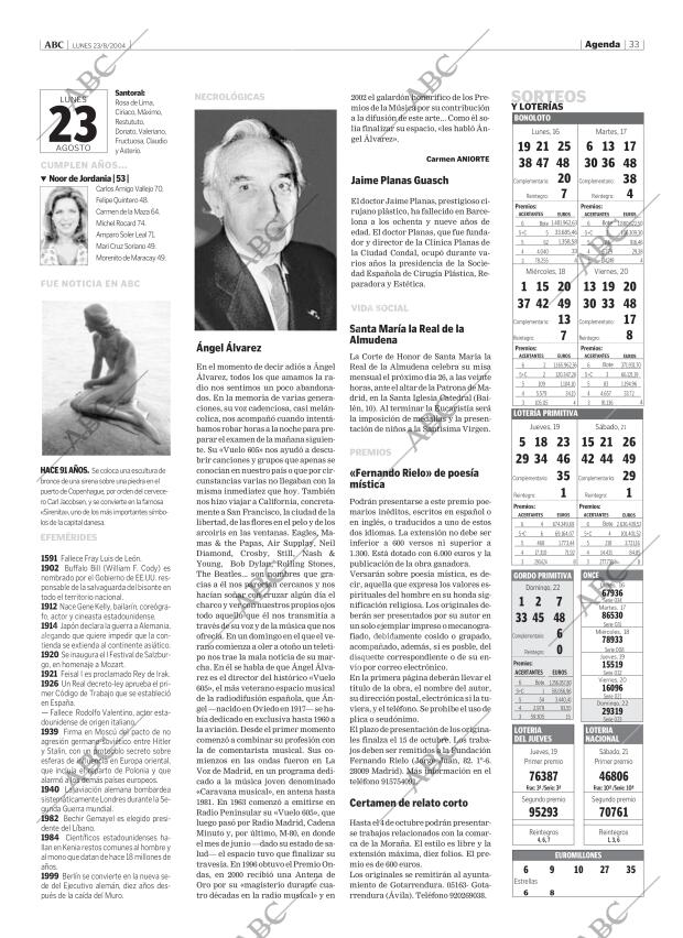 ABC MADRID 23-08-2004 página 33