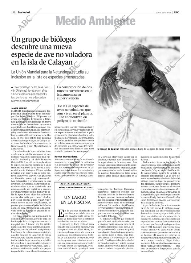 ABC MADRID 23-08-2004 página 38
