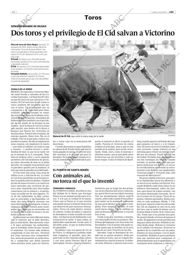 ABC MADRID 23-08-2004 página 42