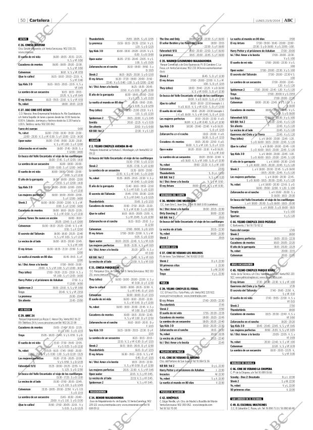 ABC MADRID 23-08-2004 página 50