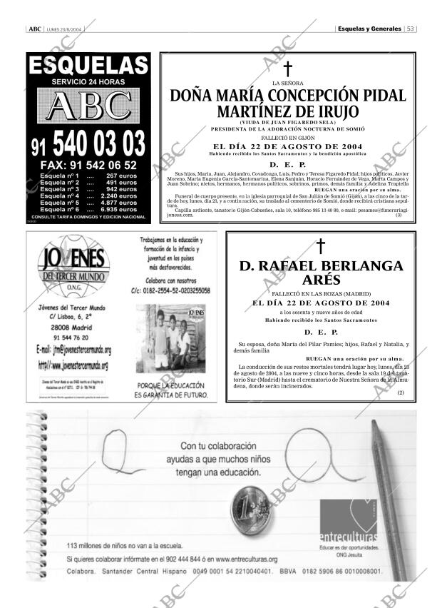 ABC MADRID 23-08-2004 página 53