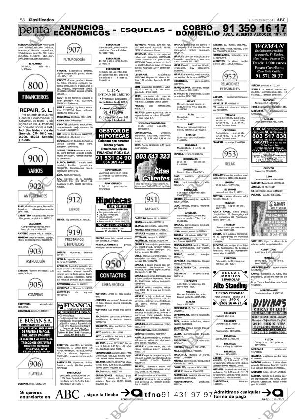 ABC MADRID 23-08-2004 página 58
