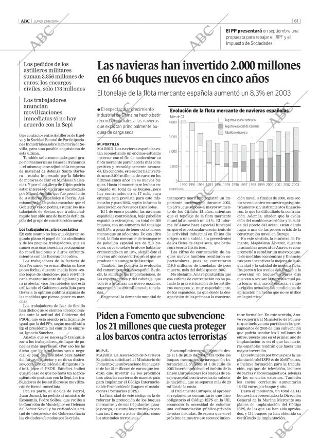 ABC MADRID 23-08-2004 página 61