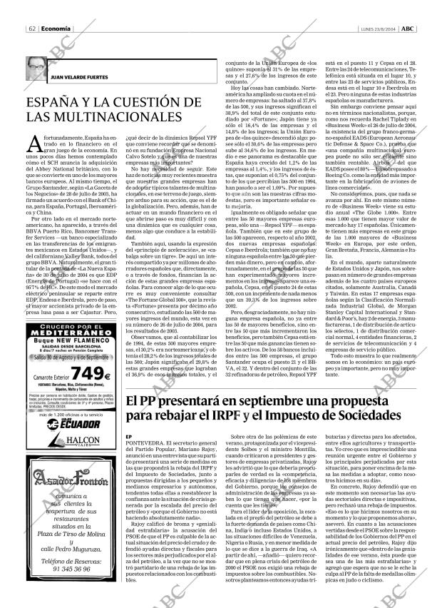 ABC MADRID 23-08-2004 página 62