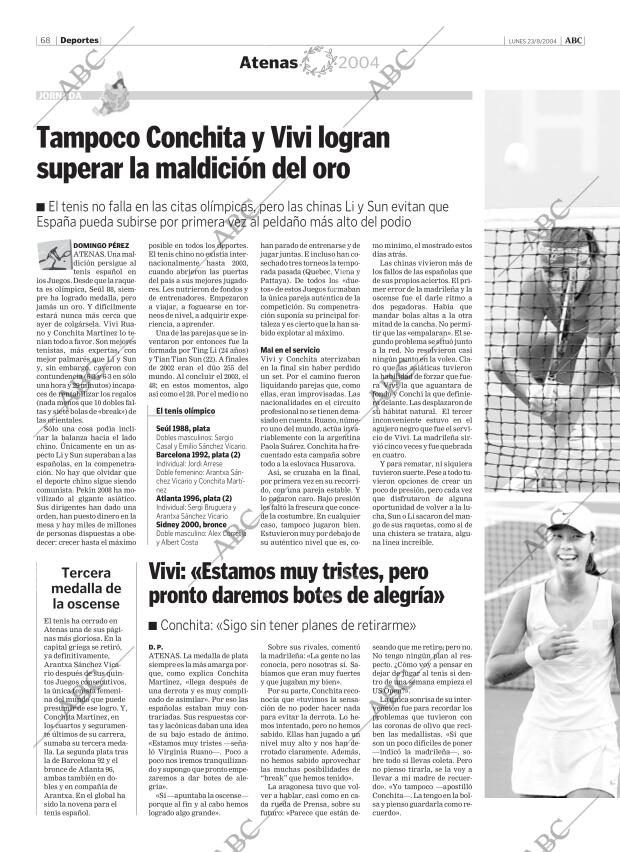 ABC MADRID 23-08-2004 página 68