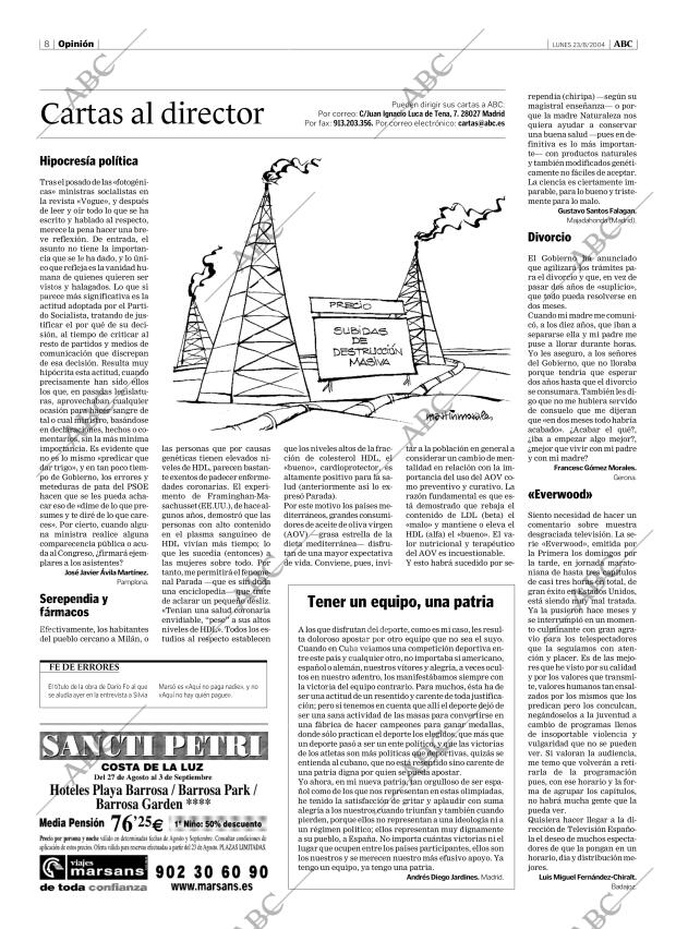 ABC MADRID 23-08-2004 página 8
