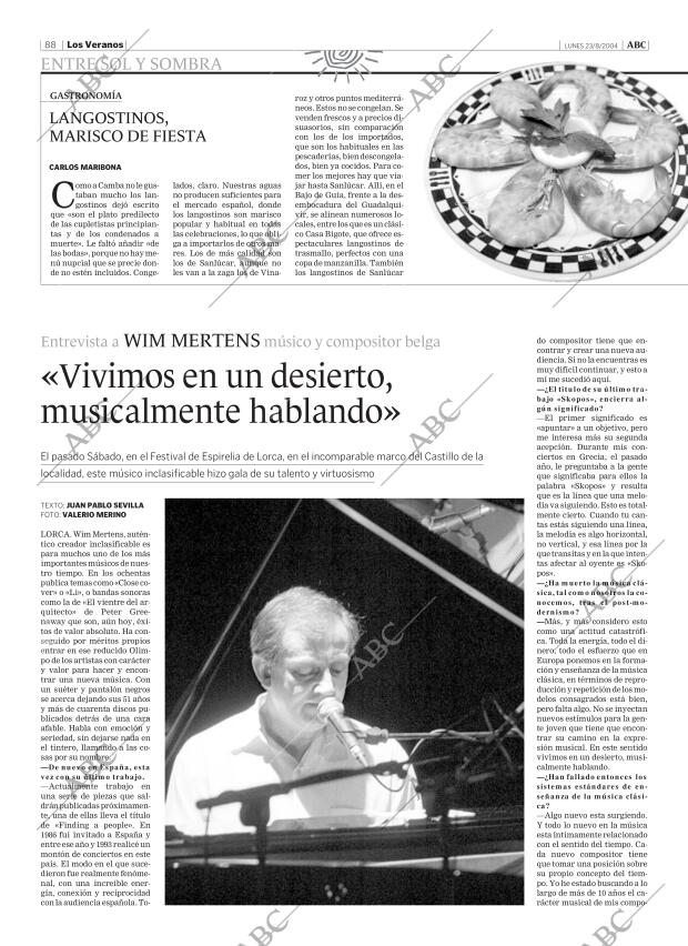 ABC MADRID 23-08-2004 página 88