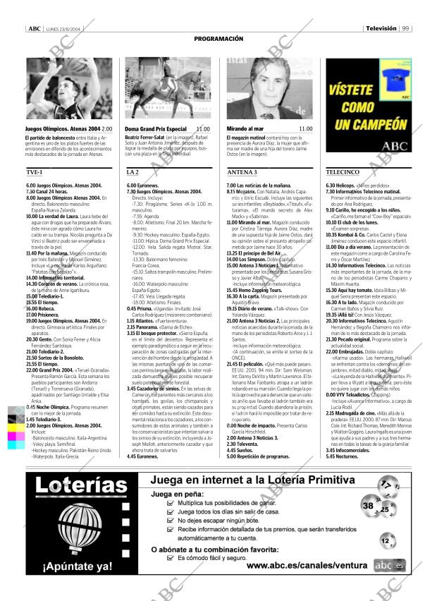 ABC MADRID 23-08-2004 página 99