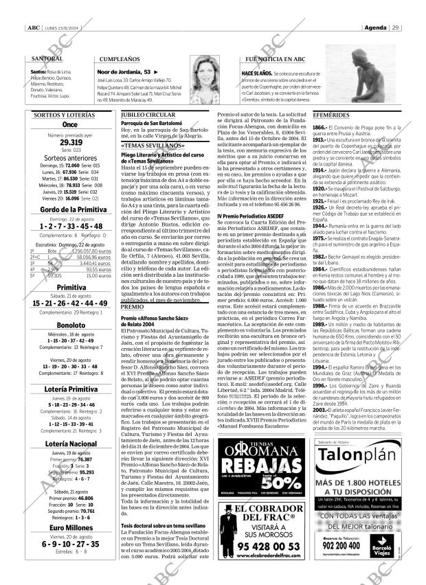 ABC SEVILLA 23-08-2004 página 29