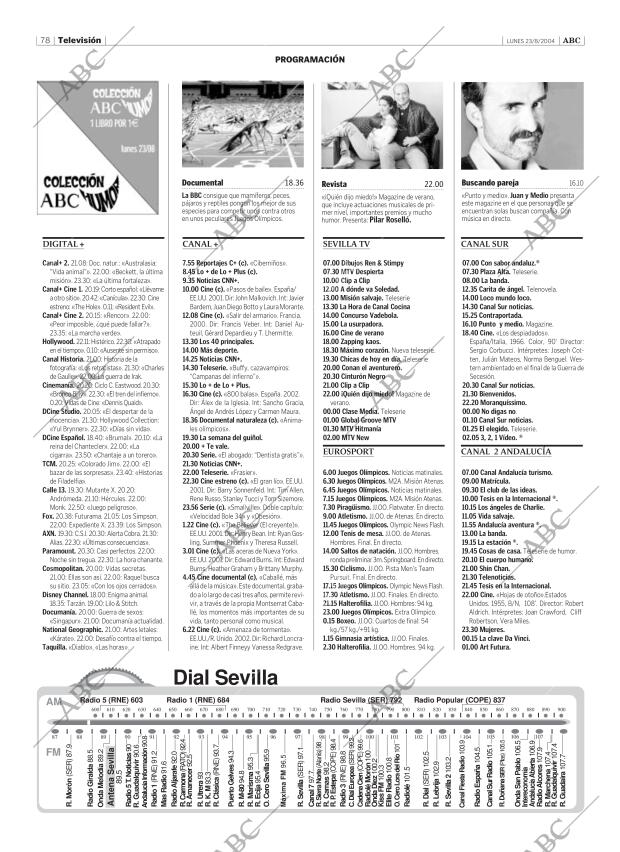 ABC SEVILLA 23-08-2004 página 78