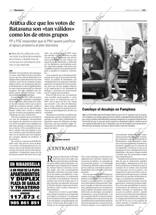 ABC MADRID 24-08-2004 página 14