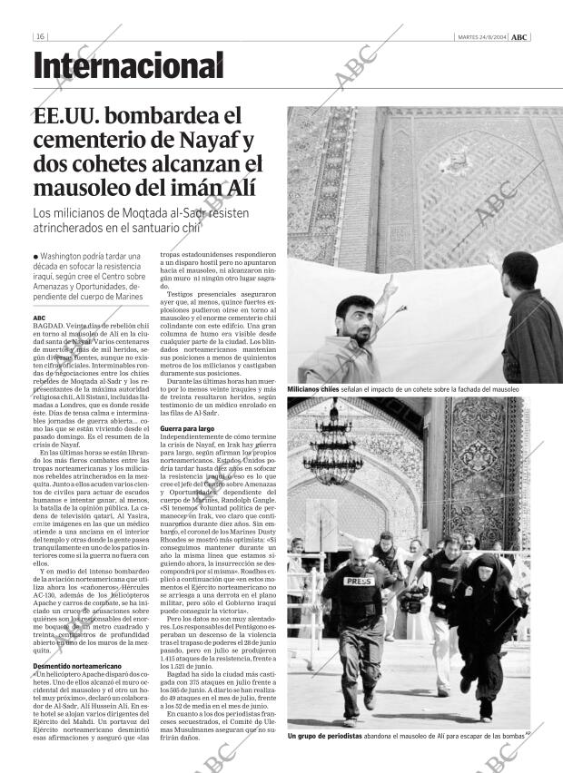 ABC MADRID 24-08-2004 página 16