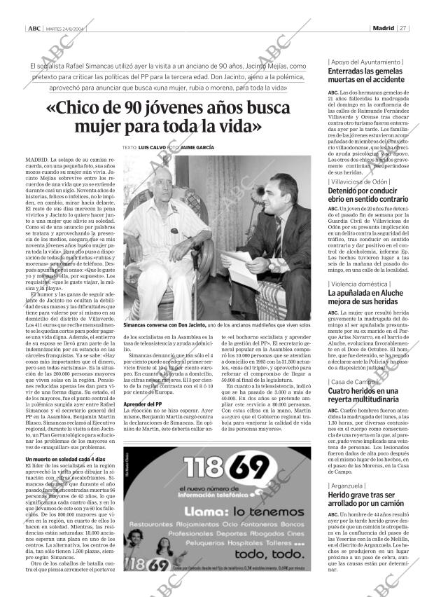 ABC MADRID 24-08-2004 página 27