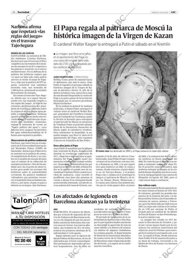 ABC MADRID 24-08-2004 página 36