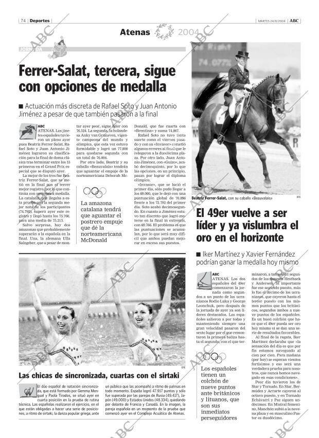 ABC MADRID 24-08-2004 página 74