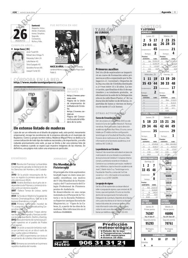 ABC CORDOBA 26-08-2004 página 31