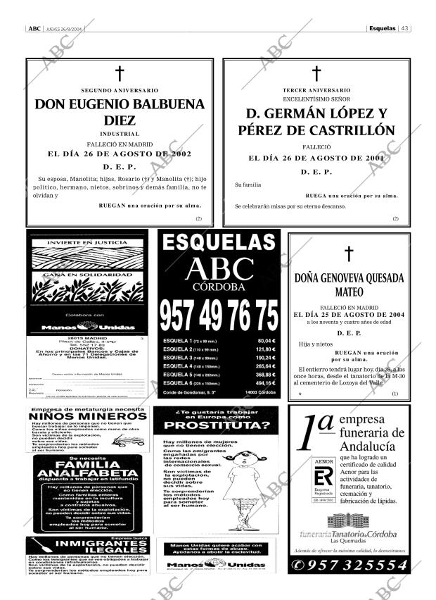 ABC CORDOBA 26-08-2004 página 43