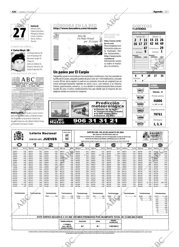ABC CORDOBA 27-08-2004 página 33