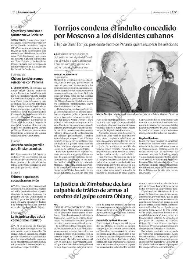 ABC MADRID 28-08-2004 página 20
