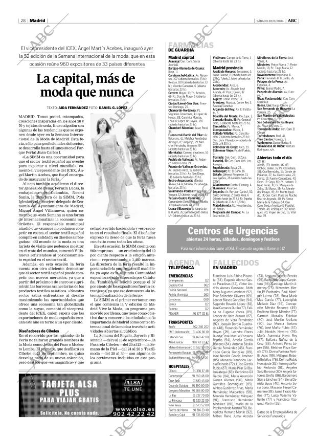 ABC MADRID 28-08-2004 página 28