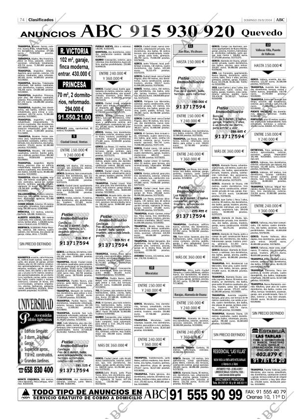 ABC MADRID 29-08-2004 página 74