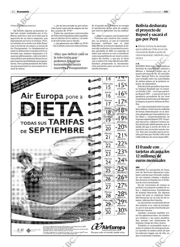 ABC MADRID 29-08-2004 página 90