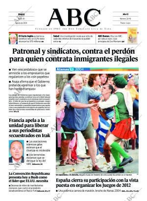 ABC MADRID 30-08-2004 página 1