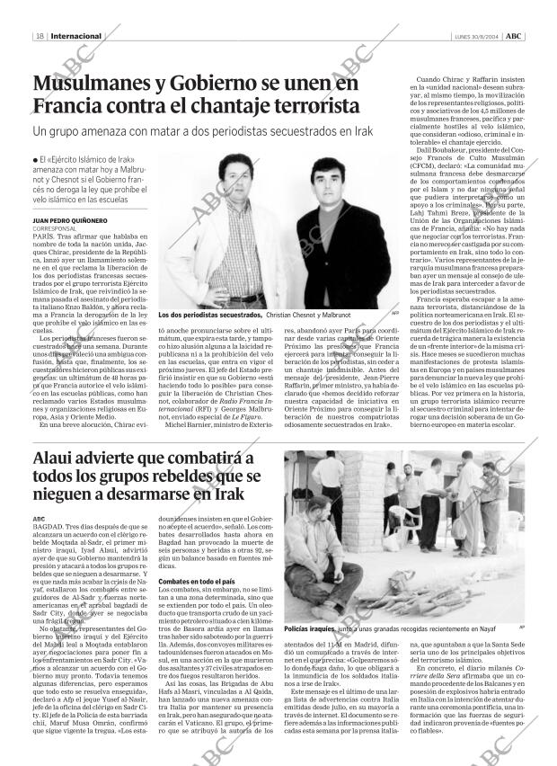 ABC MADRID 30-08-2004 página 18