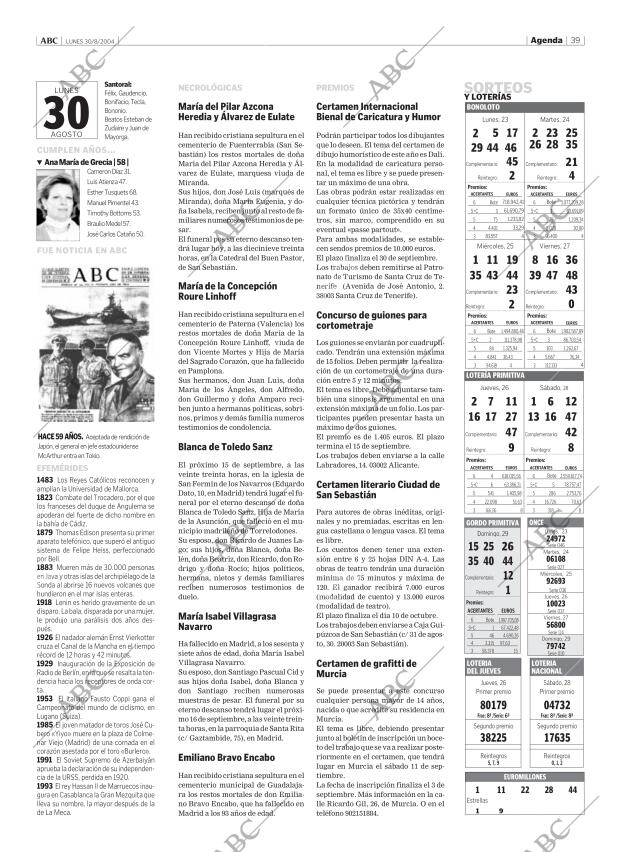 ABC MADRID 30-08-2004 página 39