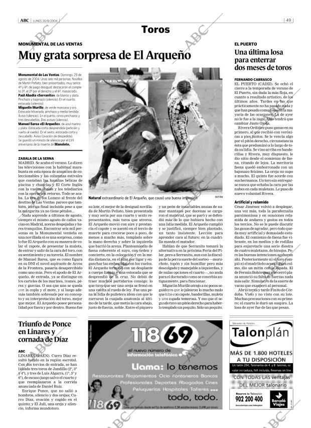 ABC MADRID 30-08-2004 página 49
