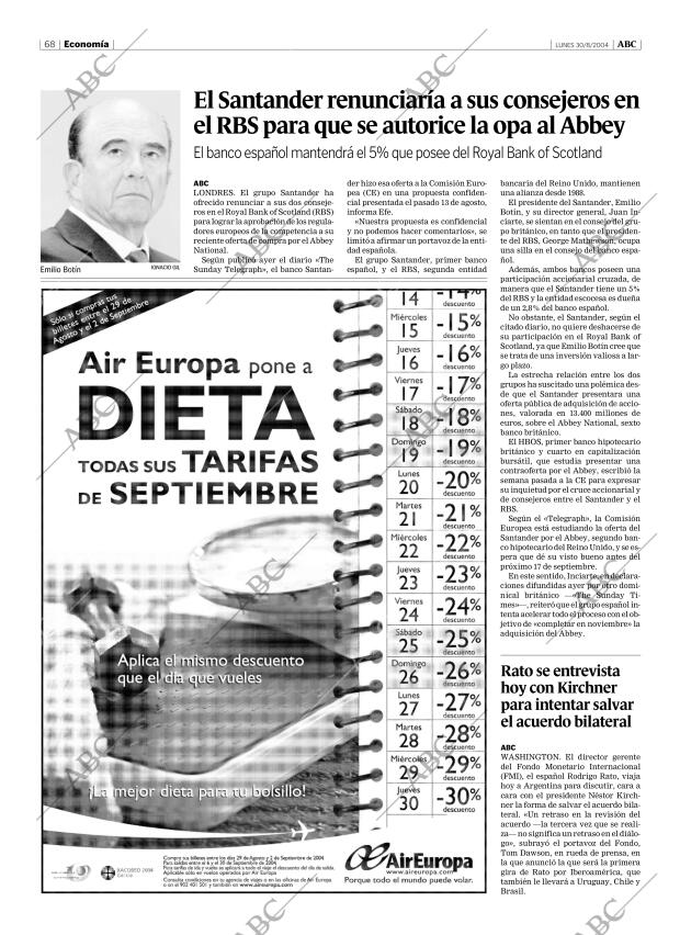ABC MADRID 30-08-2004 página 68