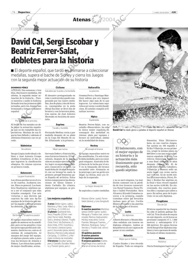 ABC MADRID 30-08-2004 página 74