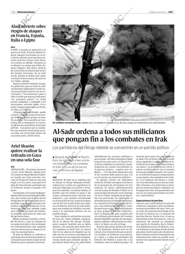 ABC MADRID 31-08-2004 página 20
