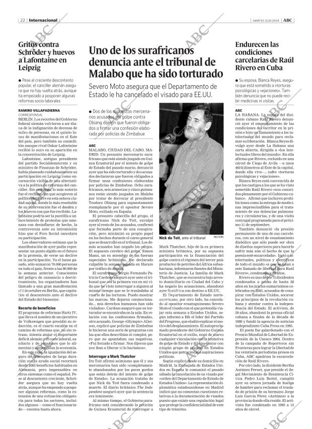 ABC MADRID 31-08-2004 página 22