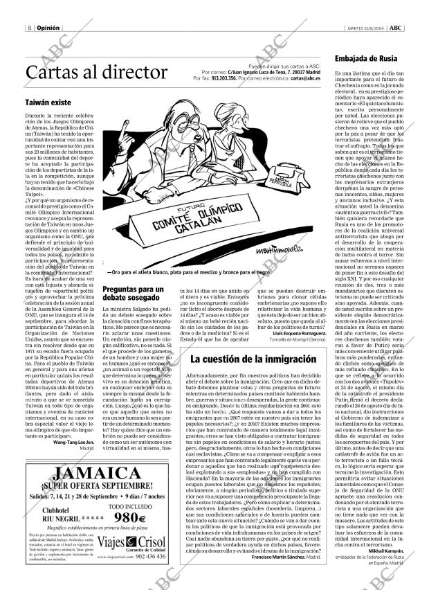 ABC MADRID 31-08-2004 página 8
