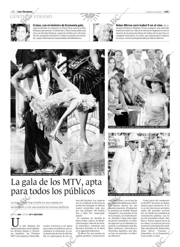 ABC MADRID 31-08-2004 página 86