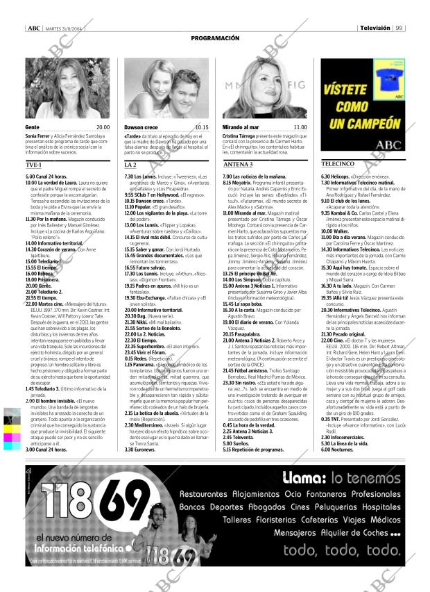 ABC MADRID 31-08-2004 página 99