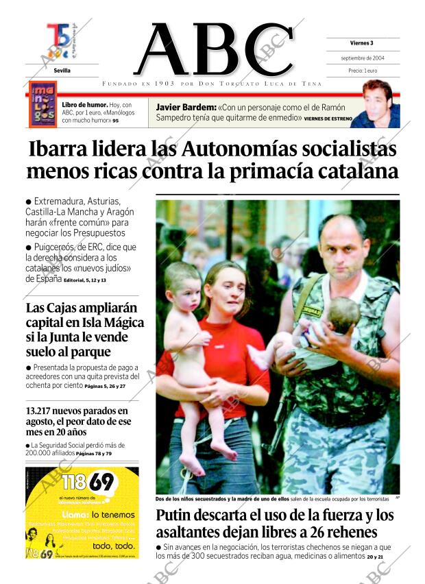 ABC SEVILLA 03-09-2004 página 1