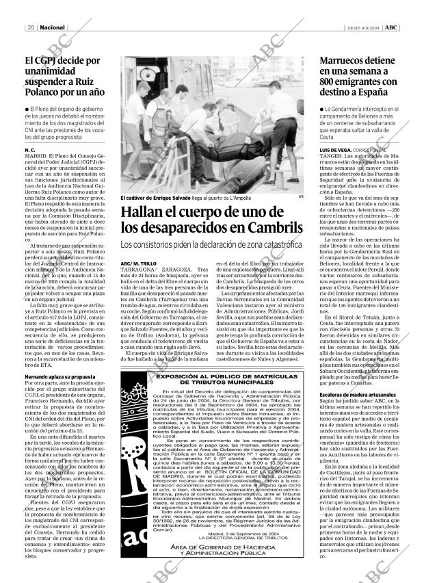 ABC MADRID 09-09-2004 página 20