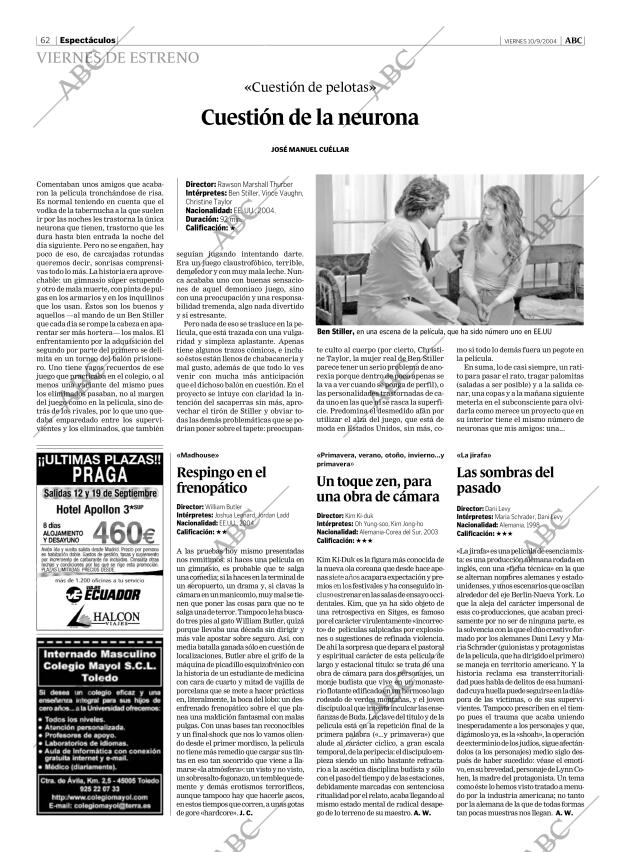 ABC MADRID 10-09-2004 página 62
