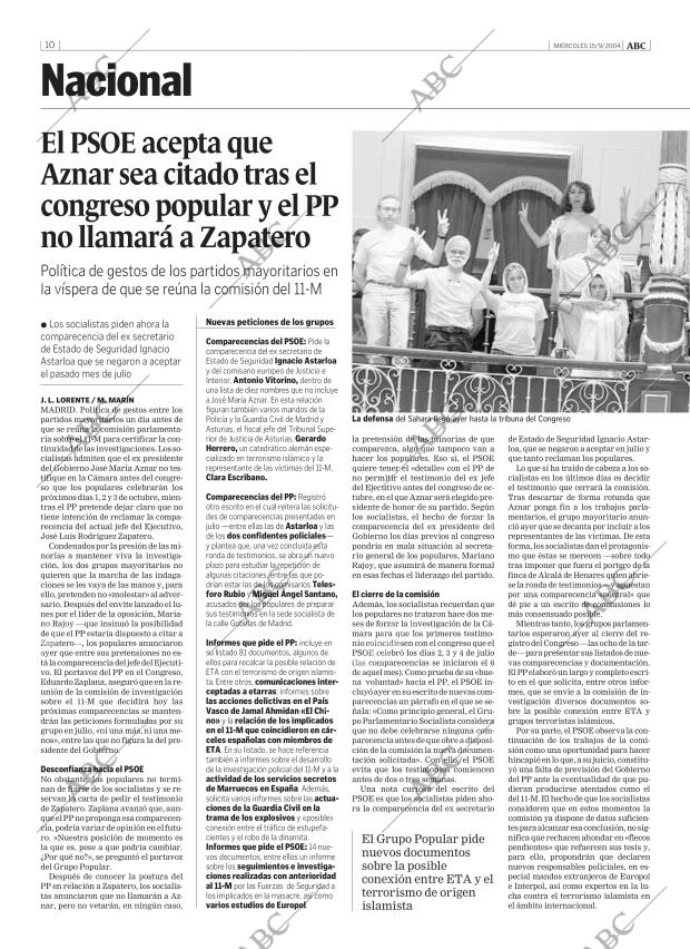 ABC MADRID 15-09-2004 página 10
