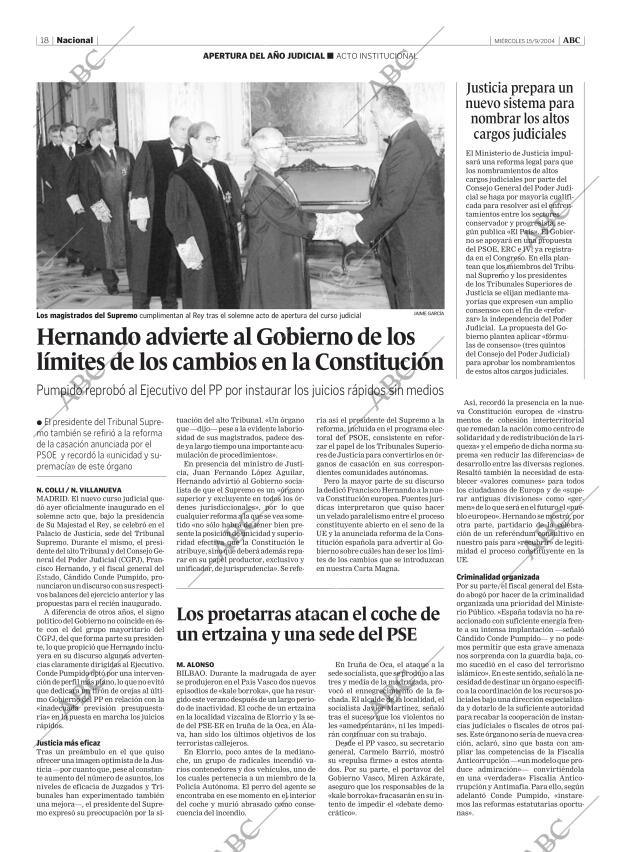 ABC MADRID 15-09-2004 página 18